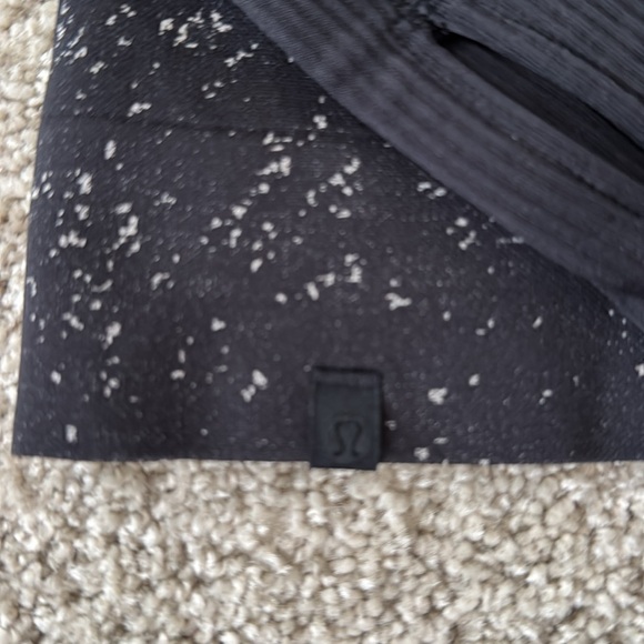 LULULEMON Black Grey Splatter Print Half Zip Run Long Sleeve Top 4 - Picture 5 of 6